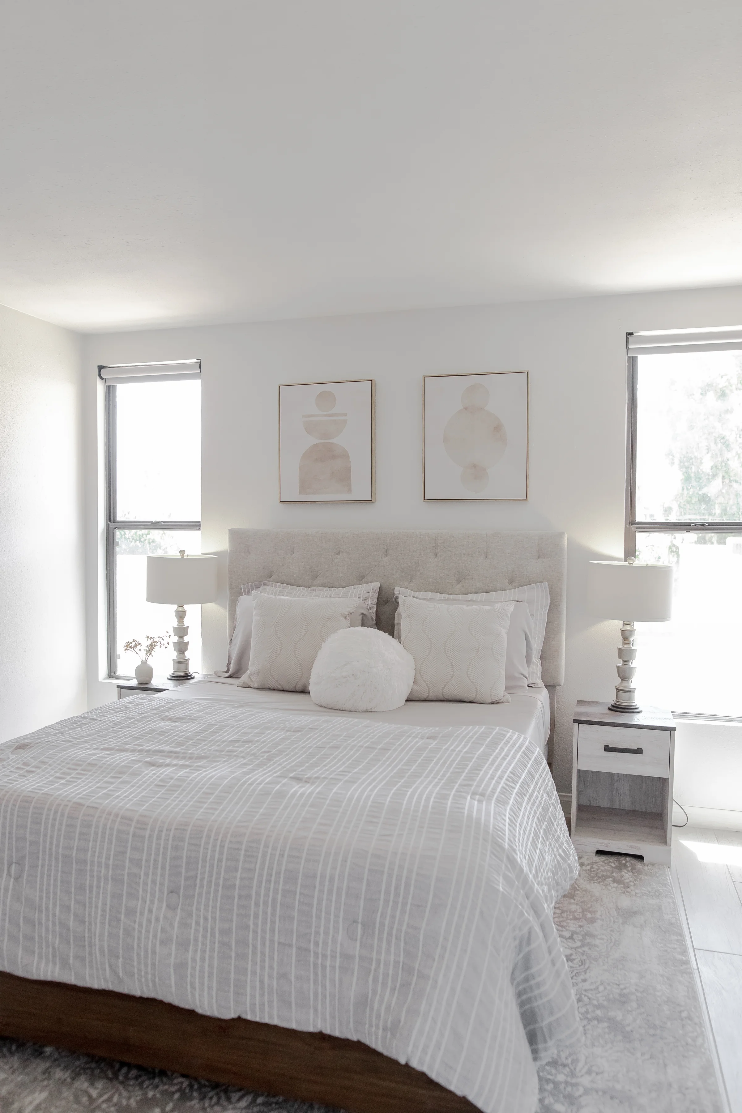 Master bedroom at The French Swan, PGA West